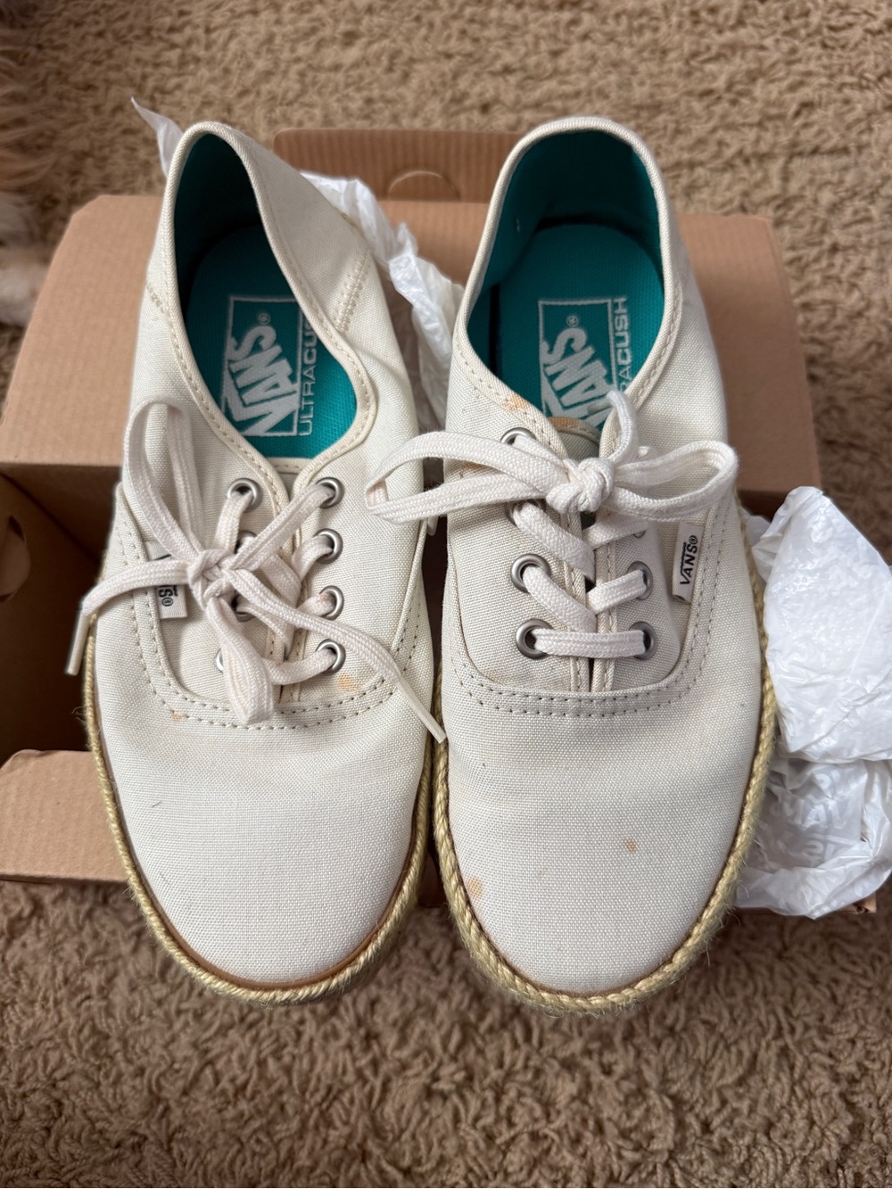 Vans Espadrille Marshmallow Style 5.5 *marks*